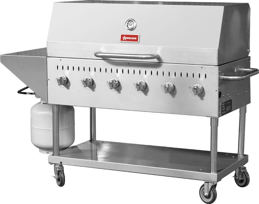 Omcan 47841 47" Outdoor Gas Grill, (6) Burners
