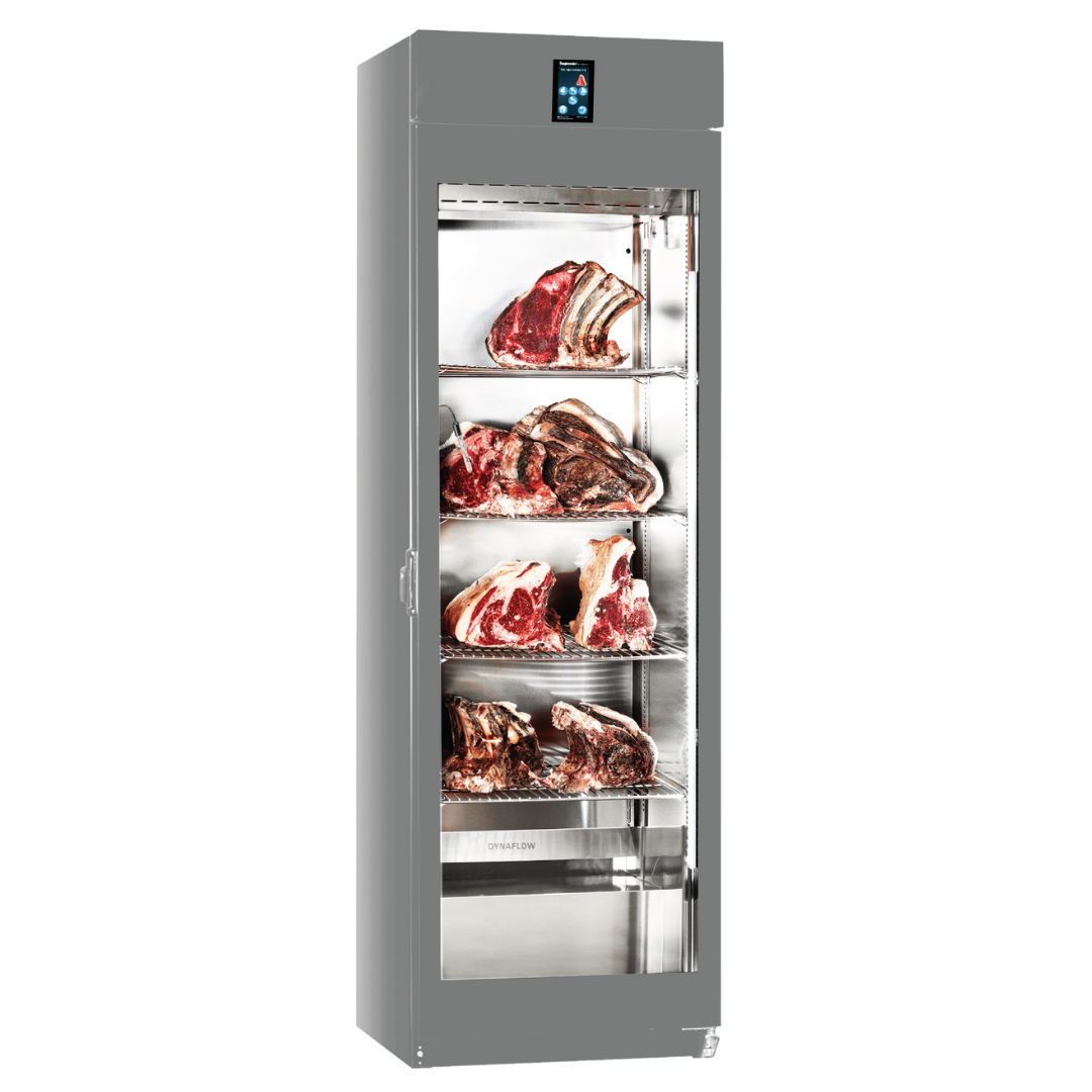 Omcan 48036 Stagionello Dry Age 2.0 Cabinet, 28.3 cu. ft. Capacity, 26.6°F-50°F, 304 SS, 550W, 4 77lb Shelves