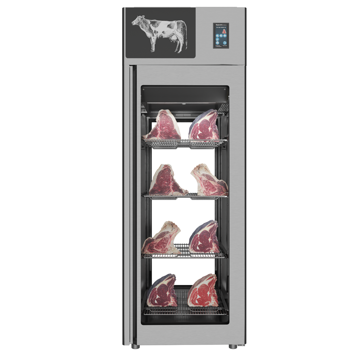 Omcan 48039 Stagionello Dry Age 3.0 Cabinet, 24.7 cu ft, 26.6°F-95°F, 4x77 lb Shelves, 548W, 220-240V, Italy | 28.7" Wide