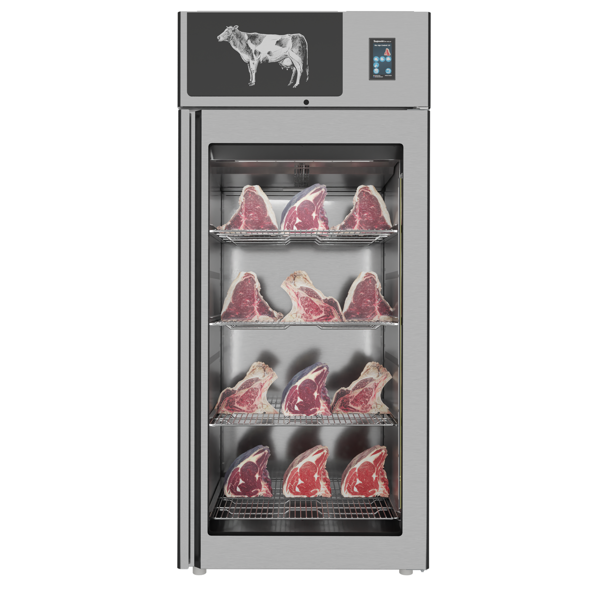 Omcan 48040 Stagionello Dry Age 3.0 Cabinet, 31.8 cu ft, 26.6°F-95°F, 4x77 lb shelves, 980W, 220-240V | 28.7" Wide