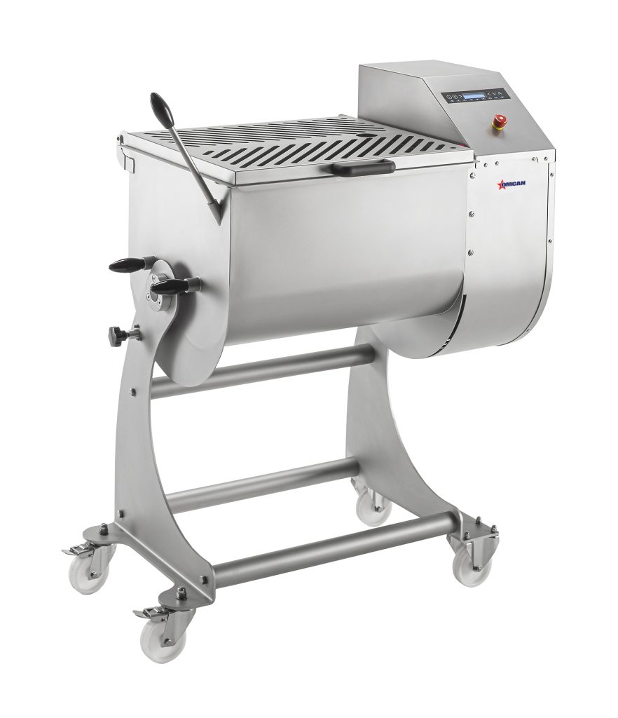 Omcan 48056 Meat Mixer, 176 lb Capacity, Stainless Steel, Electric, Tilting Tank, 1.5 HP, 1100W, 220V | 39" Wide