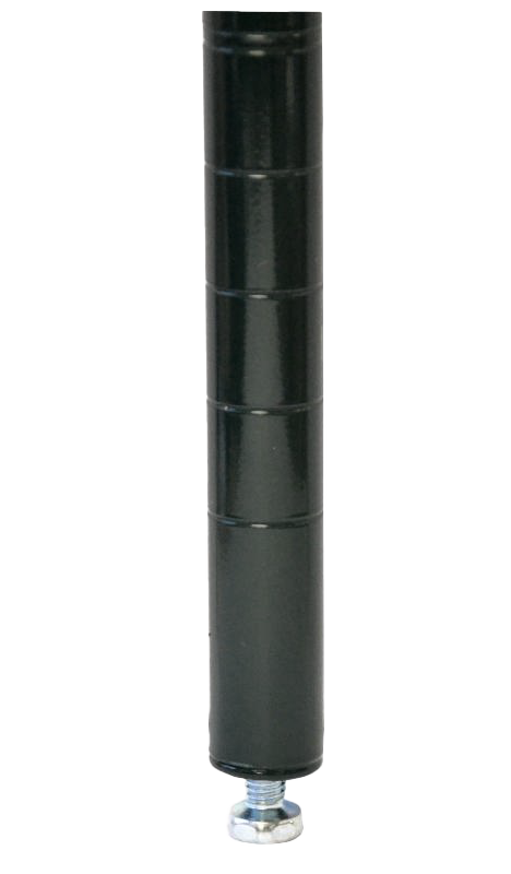 Omcan 48093 Post - 84" Black Epoxy Coated Wire Shelving Post, NSF Certified, 80-89" Height, Stationary