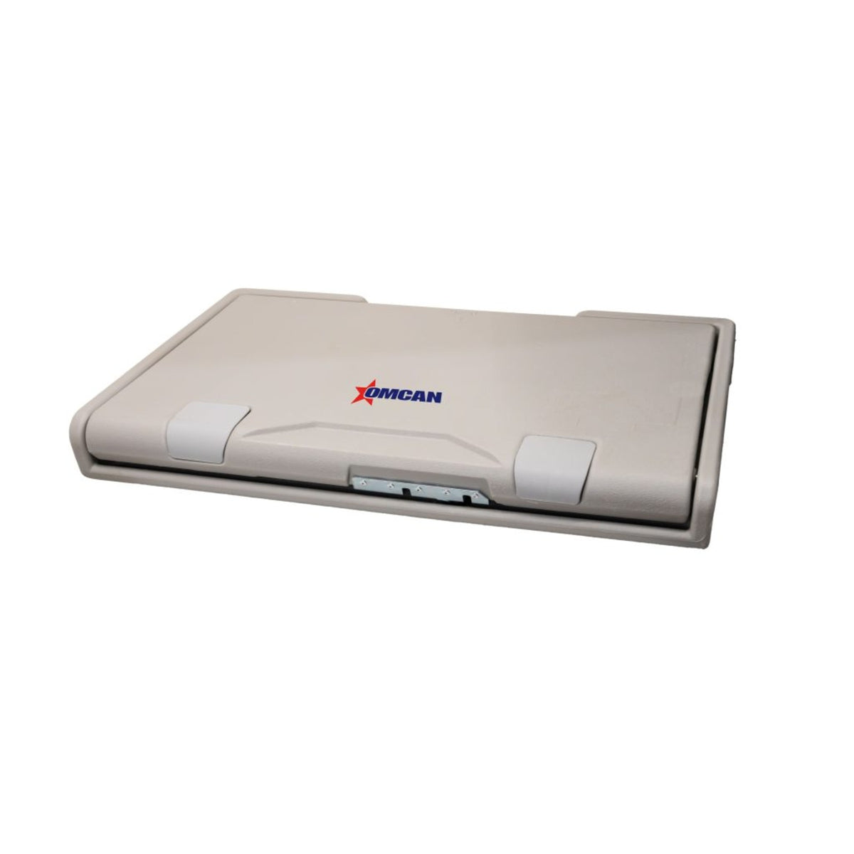 Omcan 48100 Baby Changing Station, Horizontal, 35" W x 4" D x 20" H, 50 lb, Wall-Mounted, LDPE, Grey