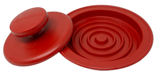 Omcan 48112 Red Plastic Hamburger Patty Press, High-Impact Polystyrene | 10" Wide