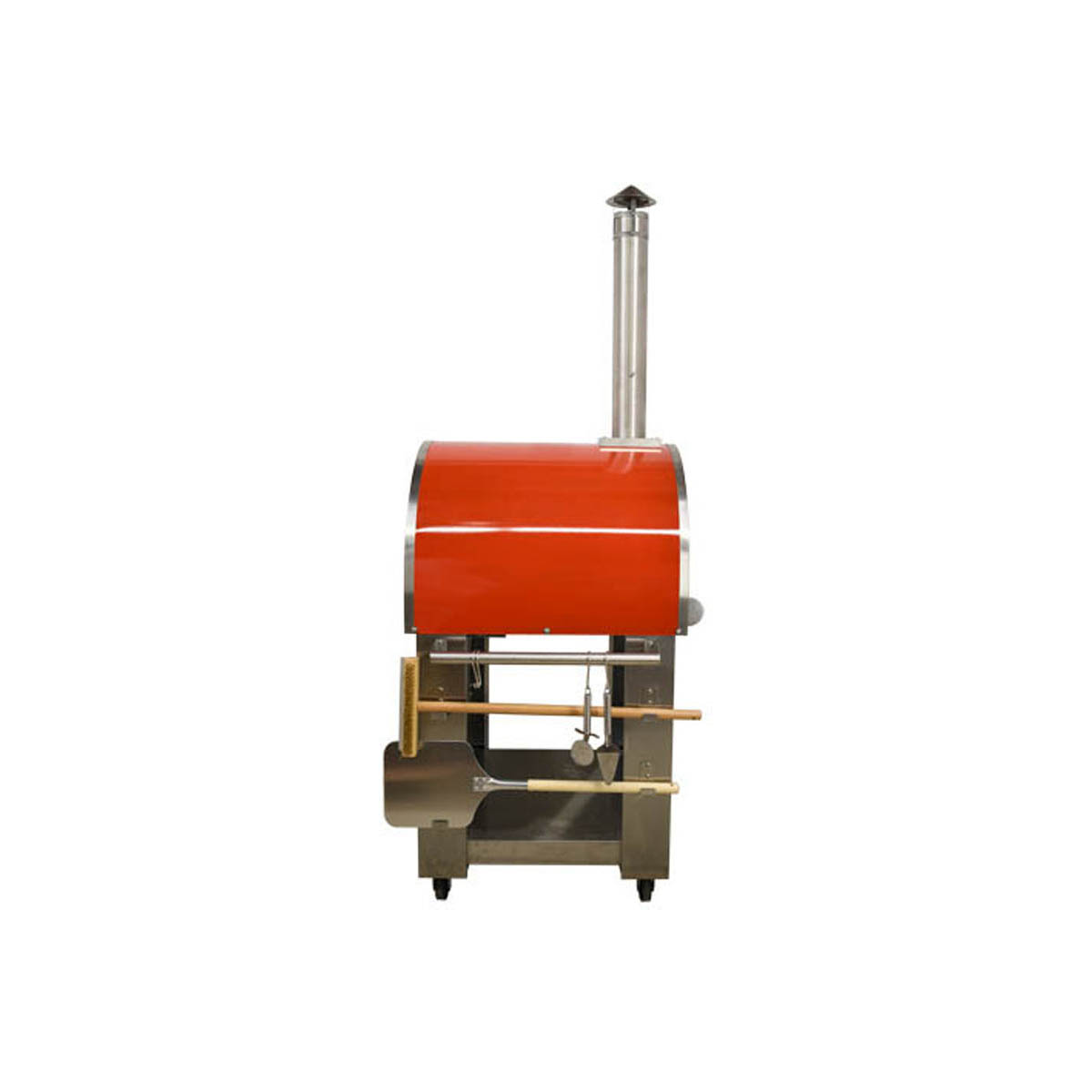 Omcan 48113 Wood / Coal / Gas Fired Brick Oven w/ Brick Deck, Removable Door | 28.7" Wide