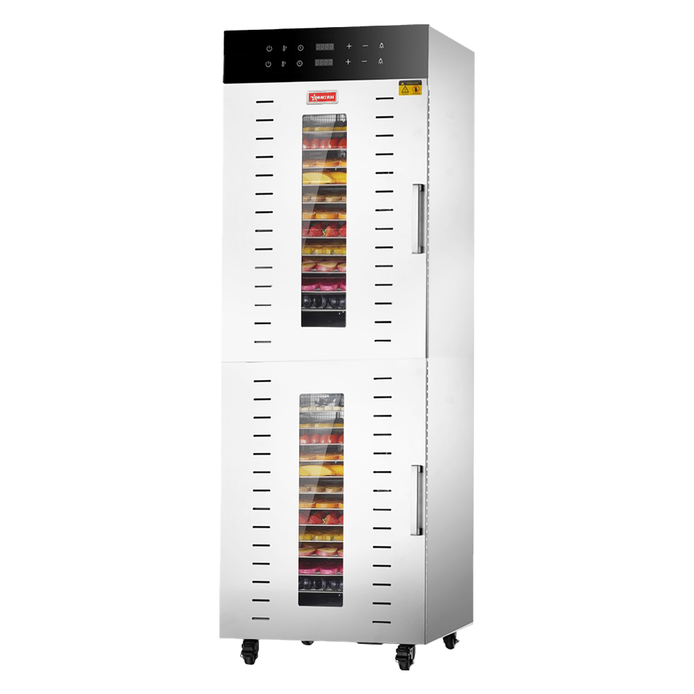 Omcan 48177 Double Zone Food Dehydrator, 32 Trays, Stainless Steel, 3000W, 220V | 23" Wide
