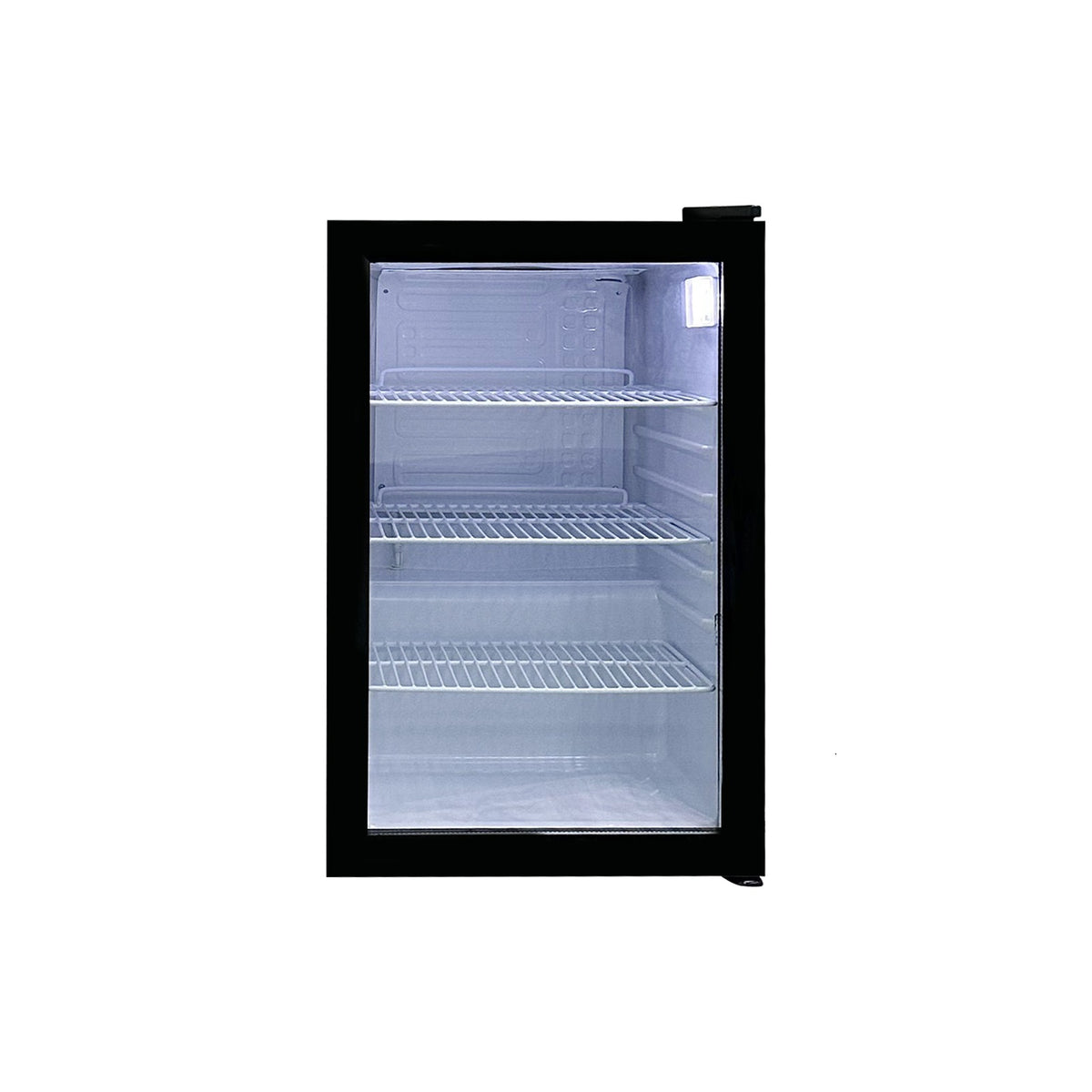 Omcan 48276 19" Countertop Glass Door Refrigerator, 2.4 cu ft, R600a, 32-50°F, 80W 110V