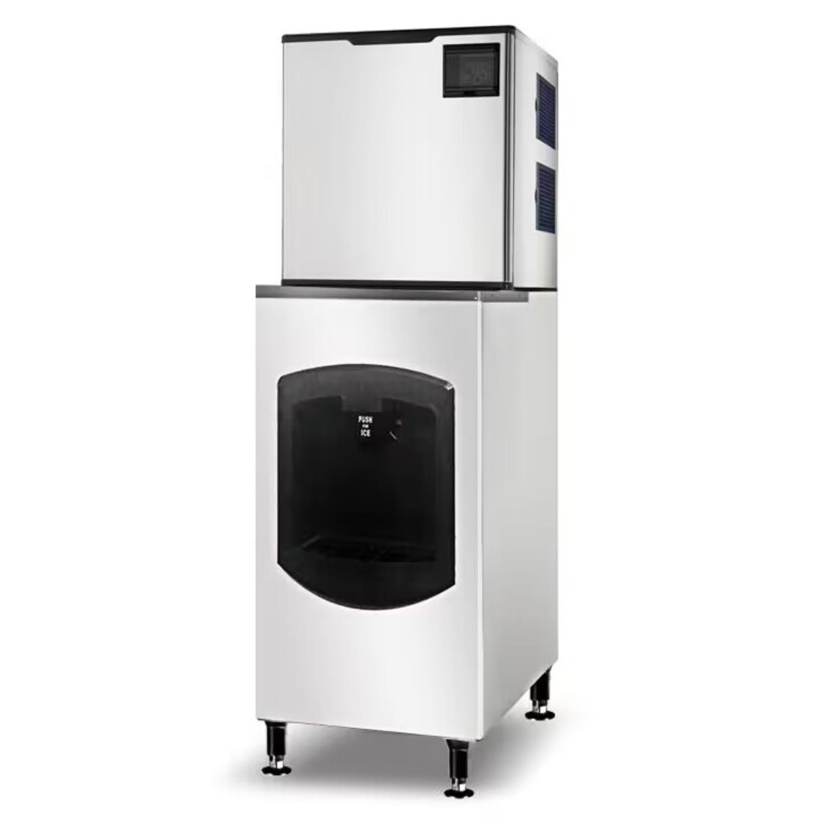 Omcan 48349 22" Cube Ice Maker, 350 Lb/Day, 170 Lb Bin, Display, 110-120V, ENERGY STAR