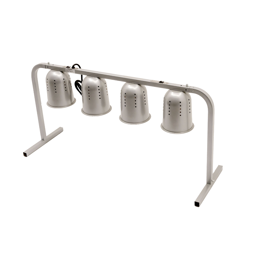 Omcan 48395 (Fw-Cn-1000) Heat Lamp, 4-Bulb, Ventilated Aluminum Reflectors | 52.5" Wide