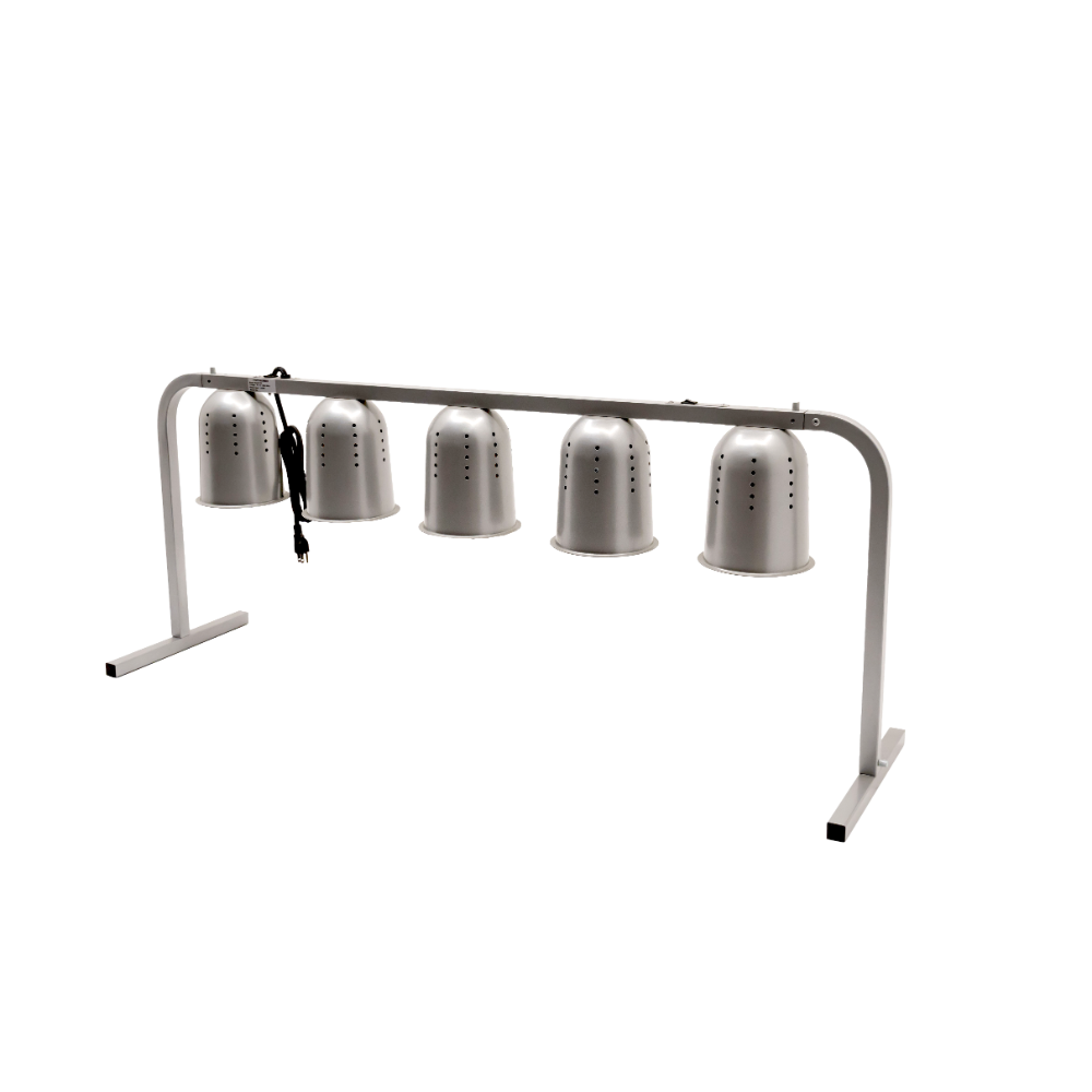 Omcan 48396 (Fw-Cn-1250) Heat Lamp, 5-Bulb, Ventilated Aluminum Reflectors | 52.5" Wide