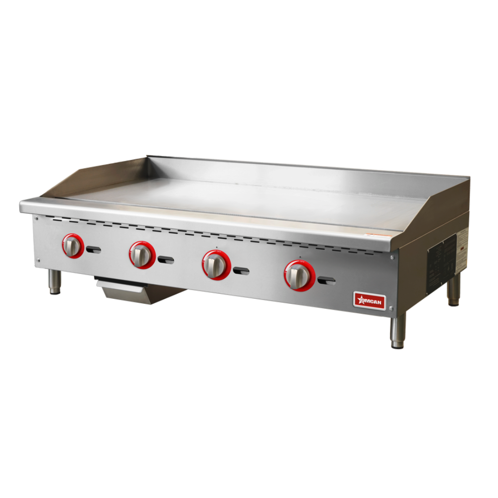 Omcan 48519 48" Countertop Gas Griddle with Manual Control