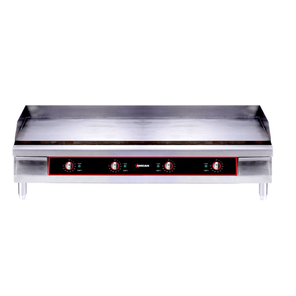 Omcan 48602 48" Countertop Electric Griddle with Thermostatic Controls