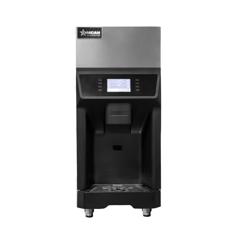 Omcan 48771 Nugget Ice & Water Dispenser, 220 lb/24 hr Production, 493 W, ENERGY STAR | 13.8" Wide