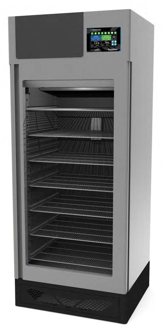 Omcan 49003 Pesciugatore Fish Curing Cabinet - 330 lb. Capacity, 35.6"W, 32-95°F, 304 Stainless Steel, 3500W
