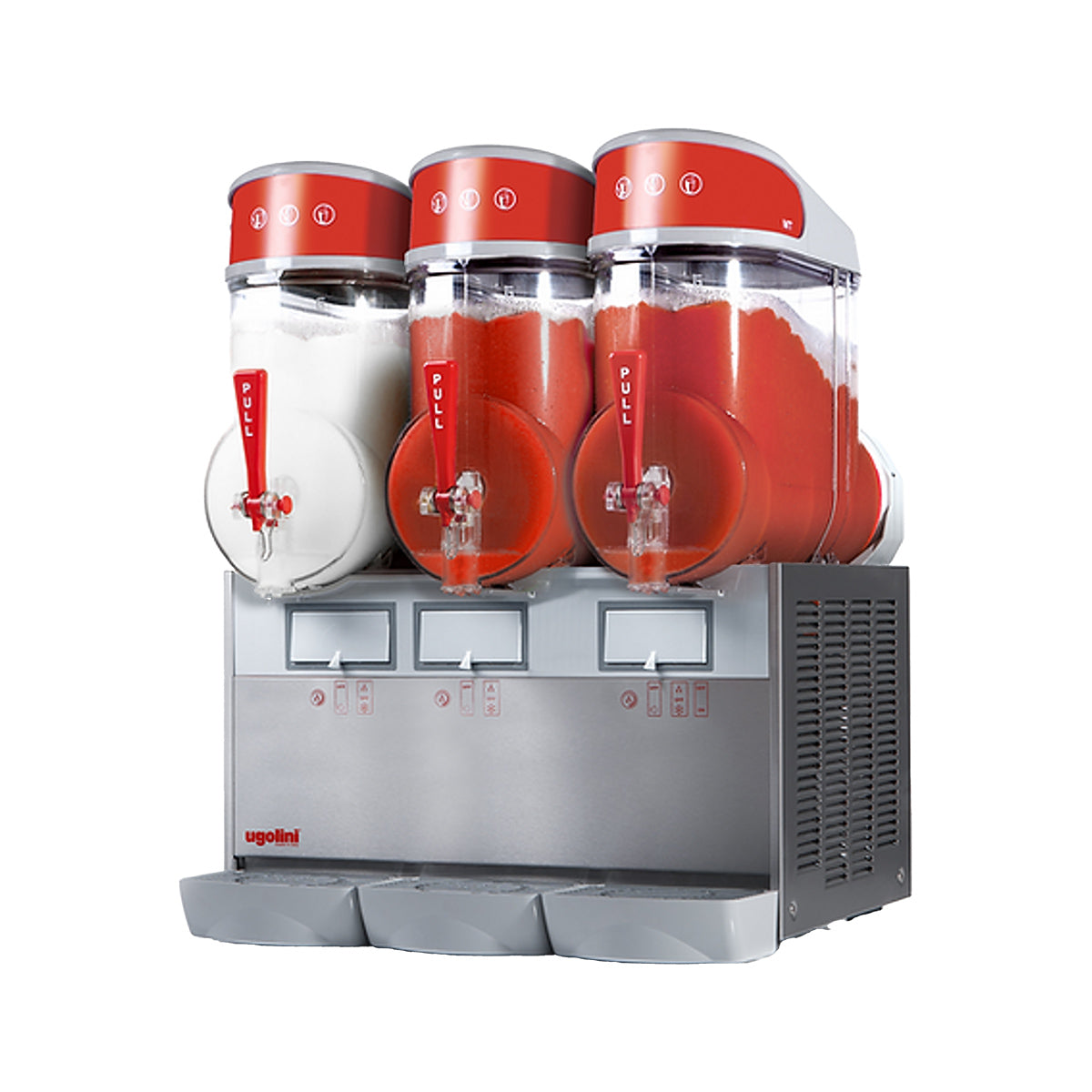 Omcan 49083 Bowl Type Non-Carbonated Granita/Frozen Drink Machine w/2.6 gal -1300W/115V- Triple | 21.25" Wide