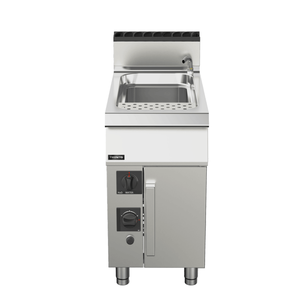 Omcan 49098 11.89 Gallon Gas Pasta Cooker, Single Tank, 78.000 BTU | 17.72" Wide