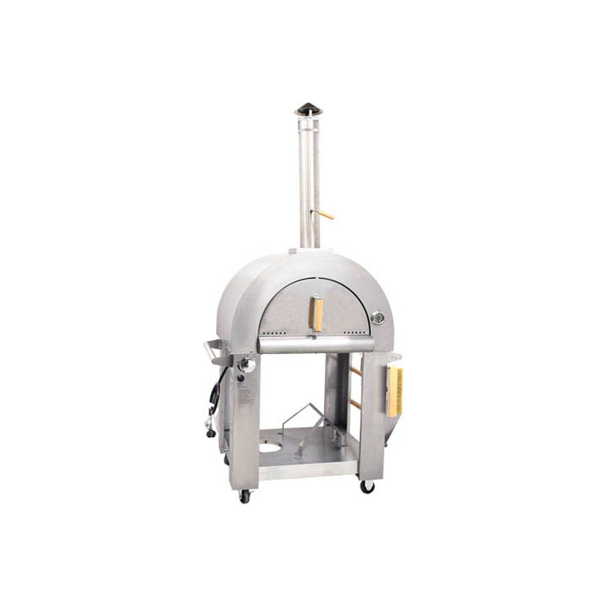 Omcan 49113 38" Single Deck Gas Countertop Pizza Oven w/ Accessories, Wood & Propane