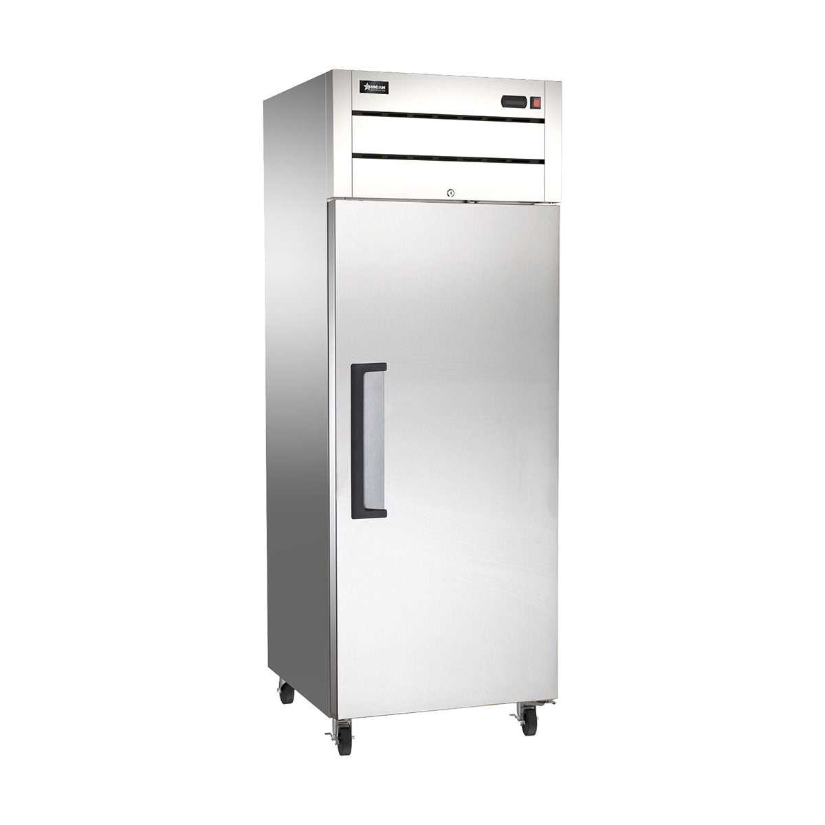 Omcan 50116 32" 1-Solid Door Reach-In Freezer, Top Mounted, 21.5 cu. ft., Stainless Steel