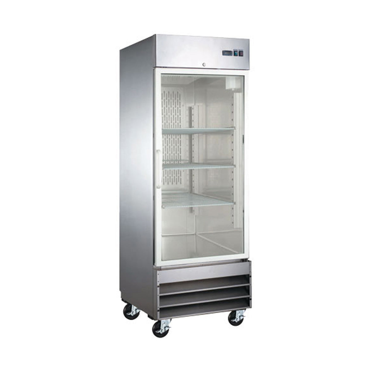 Omcan 51024 29" 1-Section Merchandiser Refrigerator w/ Glass Door, 23 cu. ft.