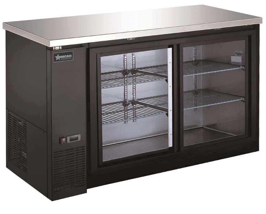 Omcan 51060 Refrigerated Back Bar Cabinet | 60.8" Wide