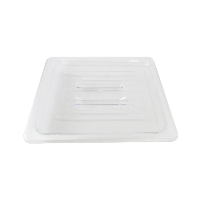 Omcan 80025 Food Pan Cover - 1/2 Size Clear Polycarbonate Lid, 12-4/5" x 10-7/16", NSF