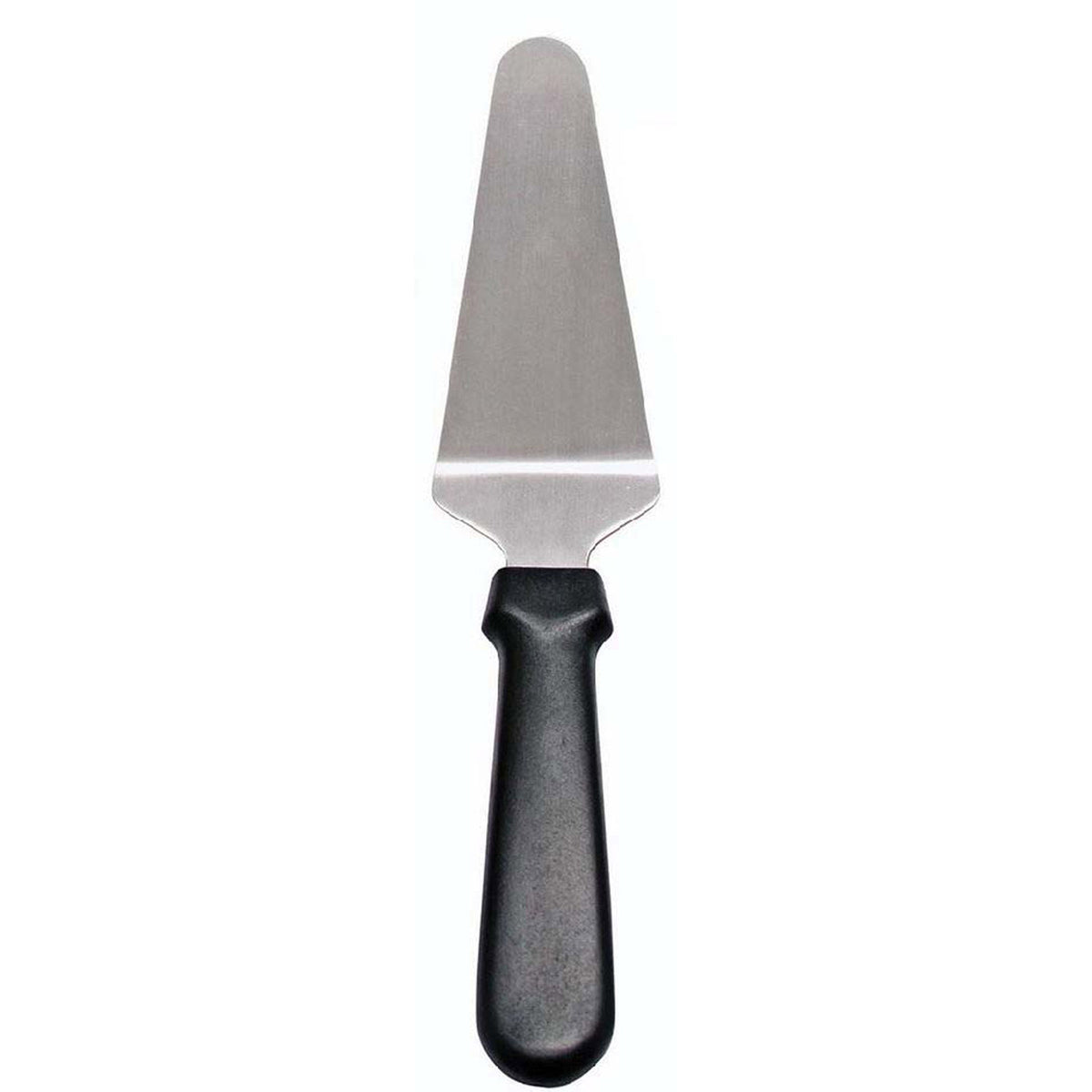Omcan 80028 Pie Server: 4-5/8" x 2-3/8" Stainless Steel Blade, Black Plastic Handle, Smooth Edge