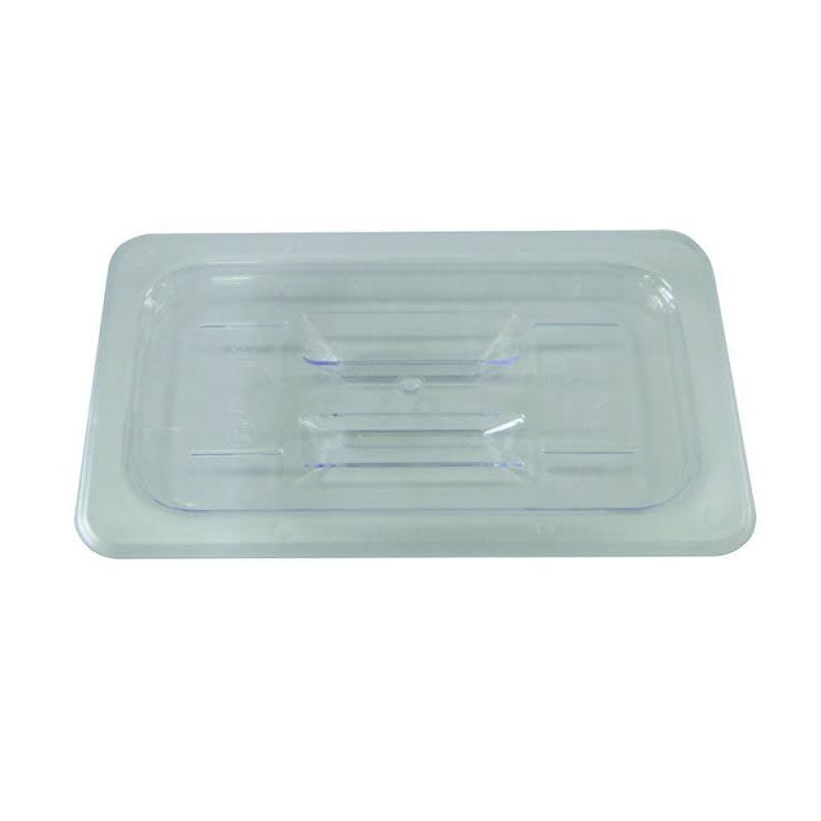 Omcan 80049 Full-Size Clear Polycarbonate Pan Cover, Flat Lid, 20-3/4" x 12-4/5", NSF