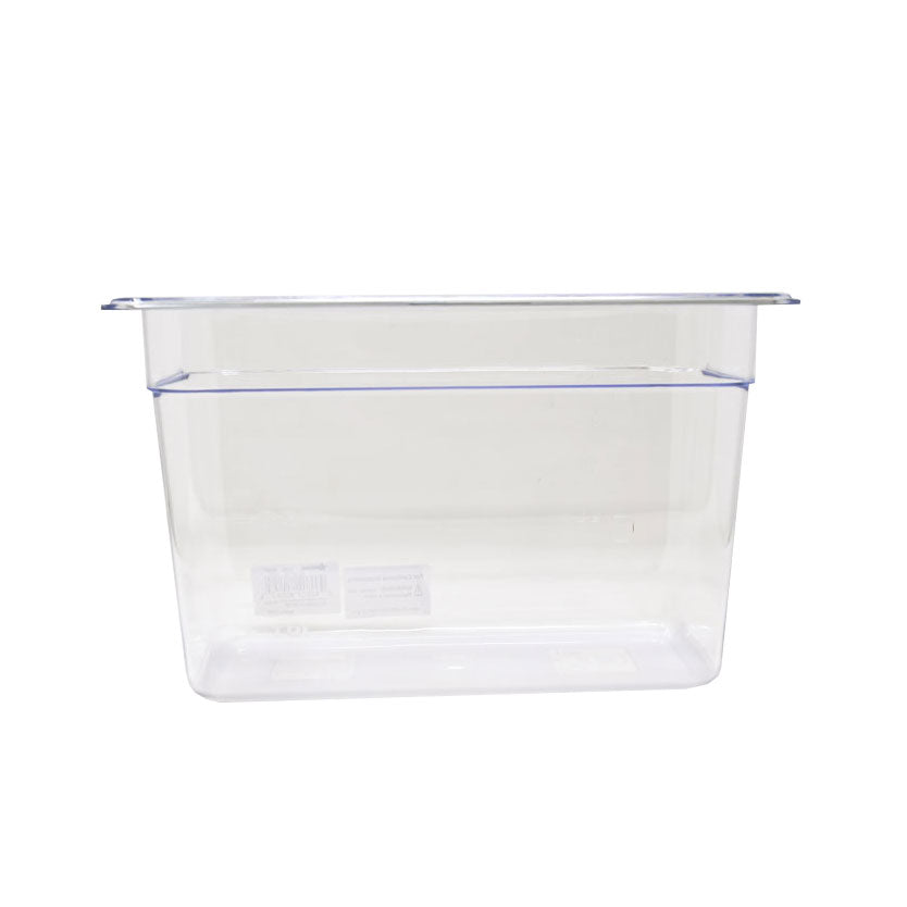 Omcan 80057 Food Pan - 1/3 Size, 12-4/5" x 6-15/96" x 7-7/8" Deep, Clear Polycarbonate, NSF