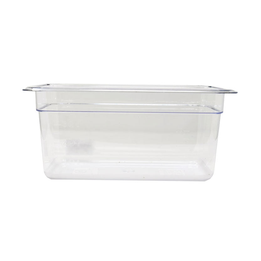 Omcan 80059 1/3 Size Clear Polycarbonate Pan, 12-4/5" x 6-15/96" x 5-7/8" Deep, NSF