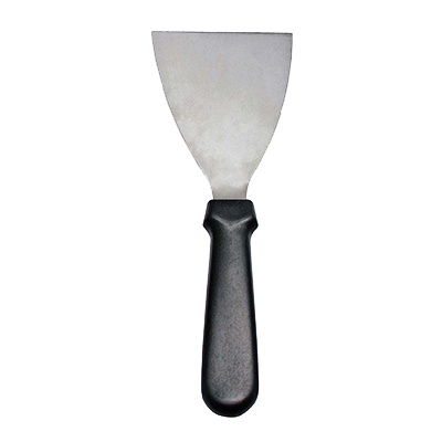 Omcan 80084 Bowl and Pan Scraper, 4-1/2" x 3" Blade, Black Plastic Handle, Smallware Kitchen Tool