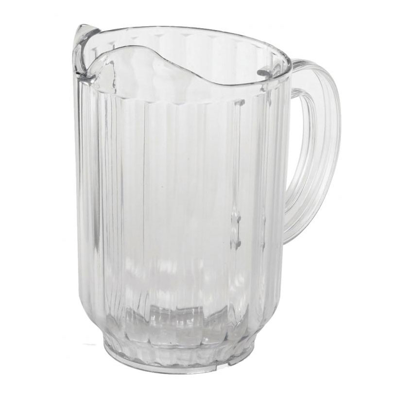 Omcan 80085 60oz Clear Polycarbonate Water Pitcher, NSF, Handle, 32-63oz | 32 - 63 oz