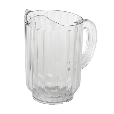 Omcan 80088 Clear 48oz Polycarbonate Water Pitcher with Handle - 48oz, NSF | 32 - 63 oz
