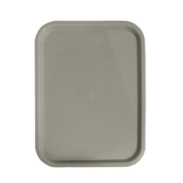 Omcan 80101 Fast Food Tray, Rectangular 14" x 18", Gray Polypropylene Basket Weave, NSF