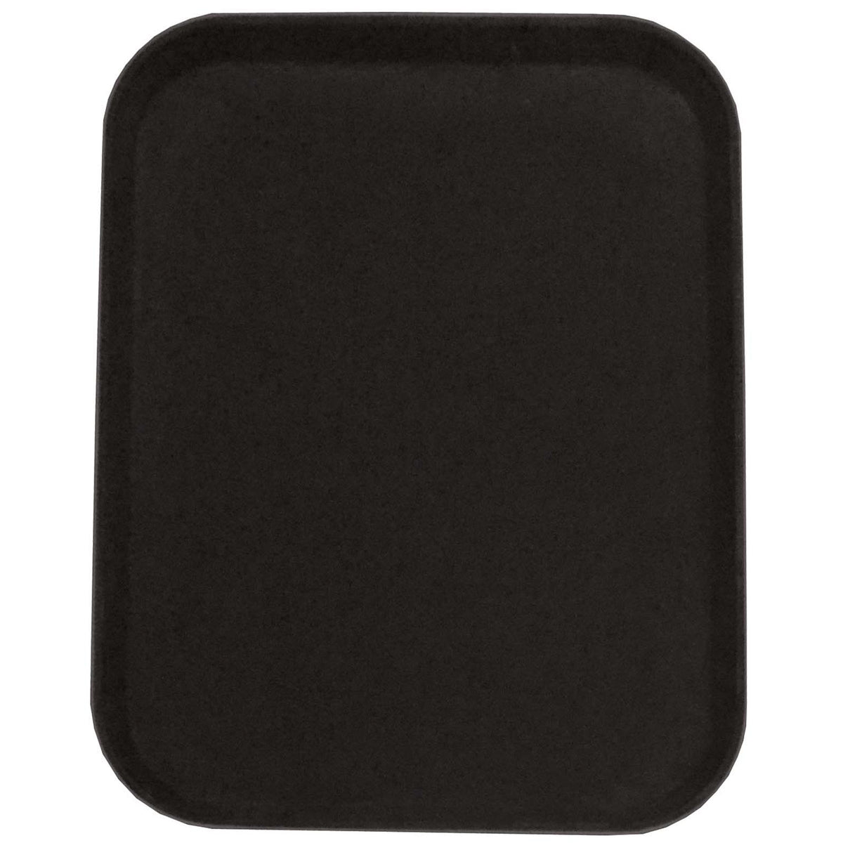 Omcan 80115 Rectangular Non-Slip Serving Tray, 18" x 14", Black ABS Construction, NSF