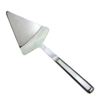 Omcan 80148 Pie & Cake Server, Wide 11-1/2" Stainless Steel, Smooth Edge, Handheld Design
