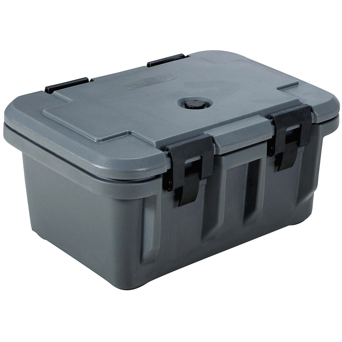 Omcan 80165 Insulated Food Transport Container, Top Loading, Gray Polypropylene, 6" D Pans