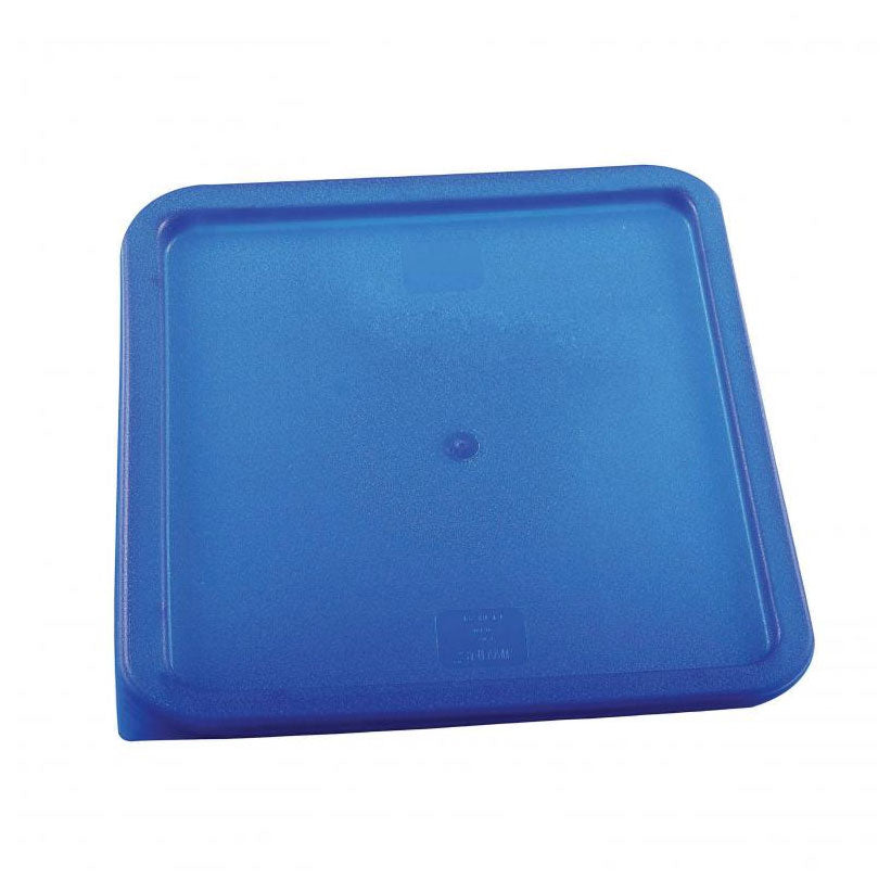 Omcan 80202 Storage Lid, Blue Polyethylene, Fits 12, 18 & 22 Qt Containers, Snap-Fit Seal