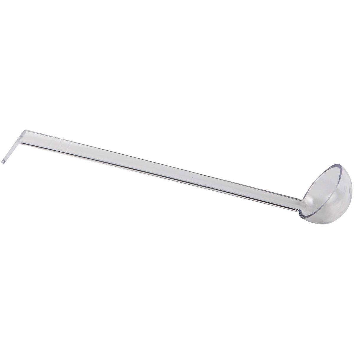 Omcan 80220 Clear Polycarbonate Ladle, 3/4 oz, 8-1/2" Length, One-Piece, NSF | 1/2 to 1-1/2 oz
