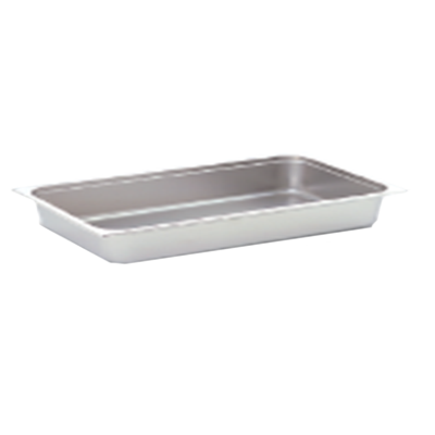 Omcan 80258 Full-Size Stainless Steel Steam Table Pan, 20-3/4" x 12-3/4" x 4" Deep, Solid, NSF
