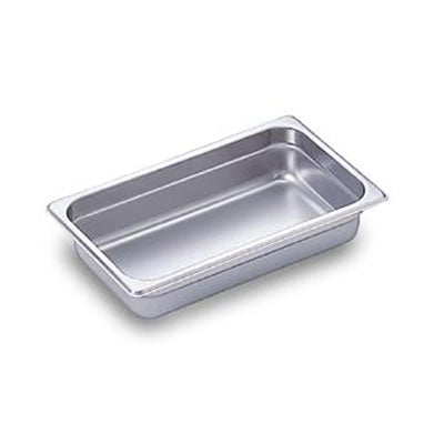 Omcan 80272 Steel Steam Pan - 1/4 Size, 10-5/16" x 6-5/16" x 2-1/2" Deep, NSF