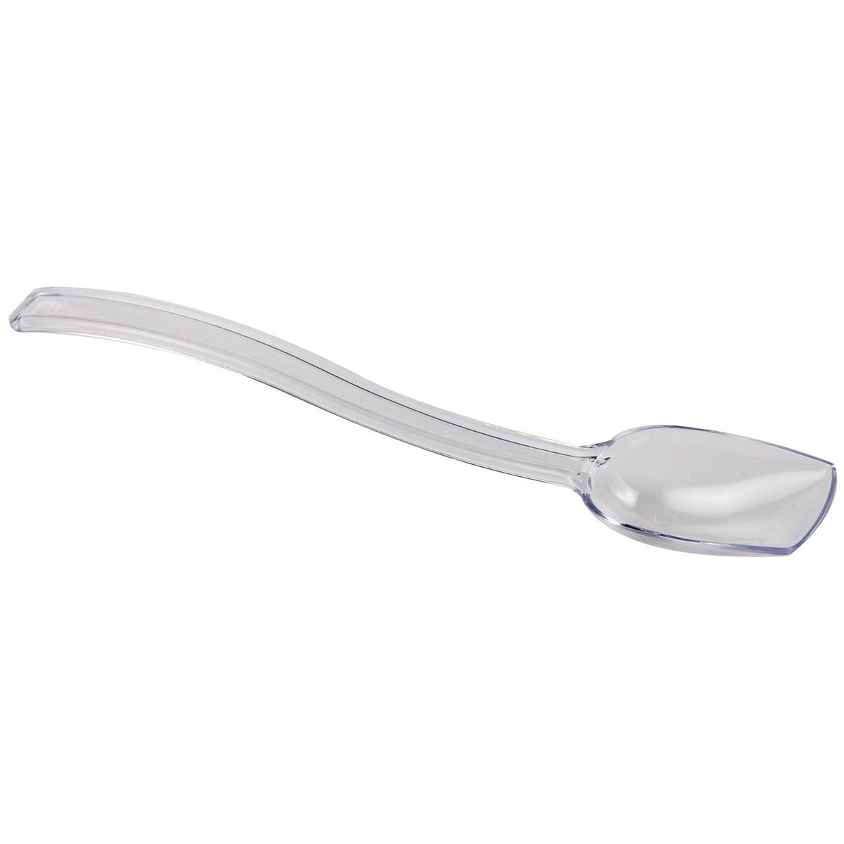Omcan 80288 Buffet Serving Spoon, 9" Length, Clear Poly Plastic, NSF Design | plastic / poly -