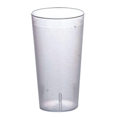 Omcan 80336 Pebbled Tumbler, 9-1/2 Oz Clear BPA-Free Plastic, Textured | 9 oz