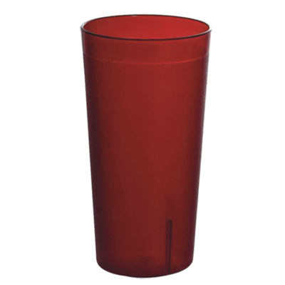 Omcan 80337 Pebbled Tumbler, 9-1/2 Oz, Red Textured, BPA-Free Plastic Beverage | 9 oz