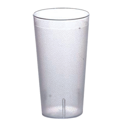 Omcan 80352 Pebbled Tumbler, 32 oz Clear BPA-Free Plastic, Textured | 32 oz = 1 qt