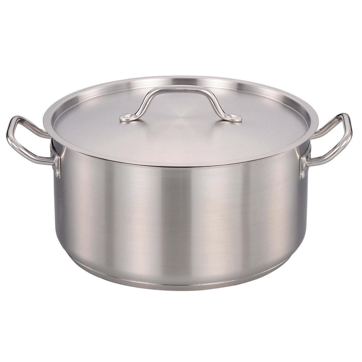 Omcan 80428 Brazier Pan - 20-Qt, 16-5/8" Dia x 8" Deep, 17" Cover | 15 - 20 qt