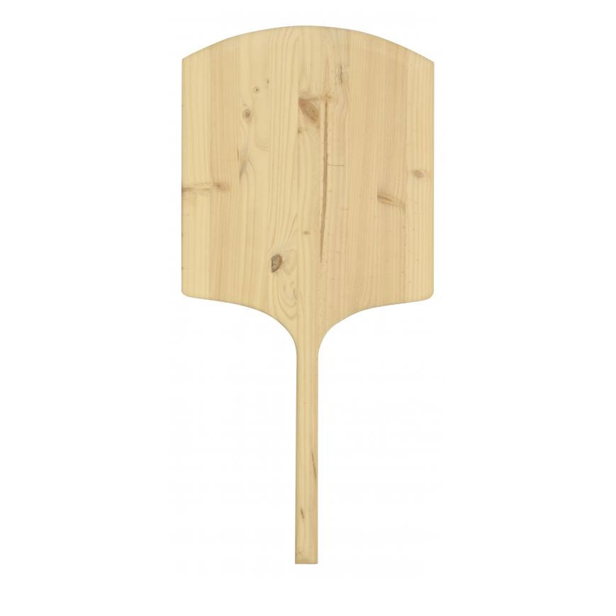 Omcan 80609 Pizza Peel - 20"x22" Rect. Wood Blade, 42" Length, Tapered Handle, Artisan Pizza Use