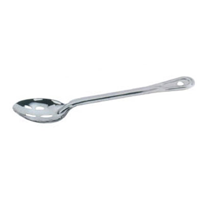 Omcan 80708 15" Stainless Steel Slotted Basting Spoon For Serving, Kitchen Hand Tool