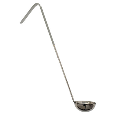 Omcan 80767 12 Oz One-Piece Stainless Steel Ladle with Gray Handle, 9-15 Oz | 9 to 15 oz