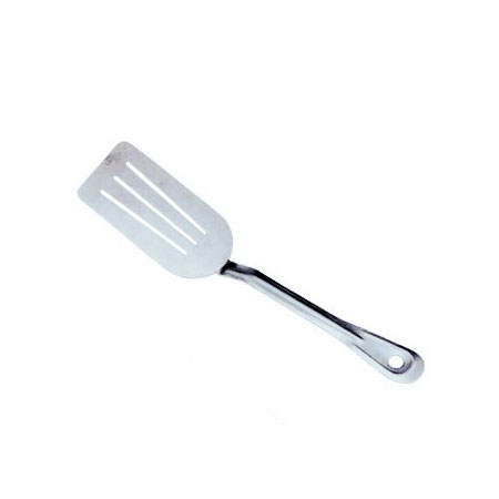 Omcan 80769 14" Stainless Steel Slotted Serving Turner, Heat-Resistant Kitchen Utensil