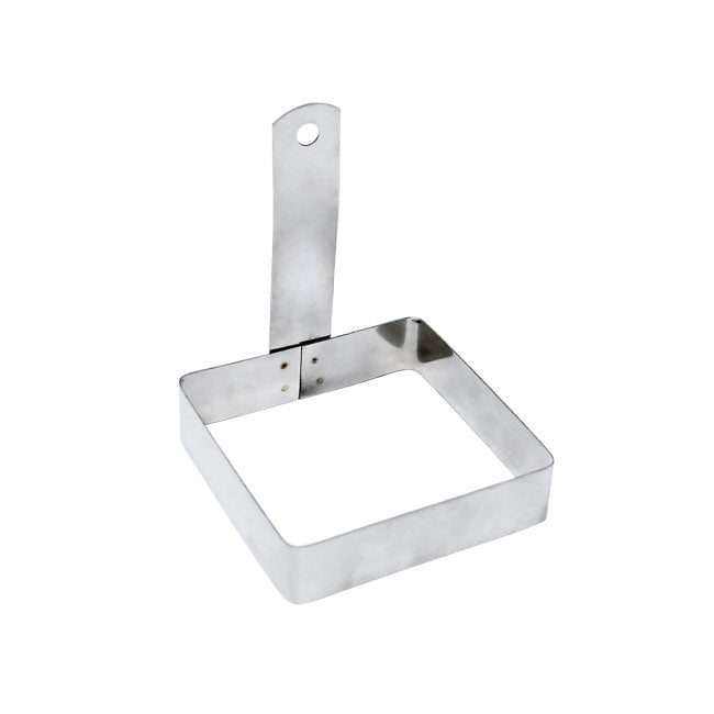 Omcan 80775 Square Egg Ring, 4" Stainless Steel, Kitchen Accessory, Smallware Tool